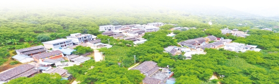 美丽的挖沙村图